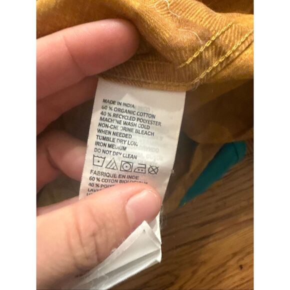 PrAna retro circle design button up short sleeve size Small - Picture 5 of 5